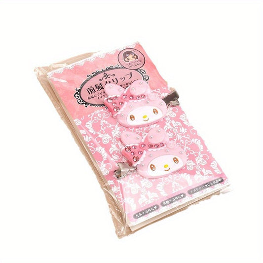 KT Cat Hairpin Bangs Side Clip Melody Cinnamon Dog Traceless Hairpin with Drill Hairpin