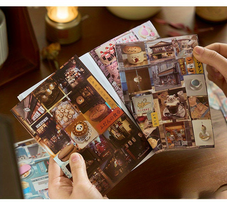 20 Japanese Ancient Cute ins Sticker Books- Glittering Memories Collection, DIY Scrapbook and Craft Accessories for Albums, Diaries, Phone Cases, Water Bottles, Guitars, Skateboards and Luggage, Scrapbook Stickers