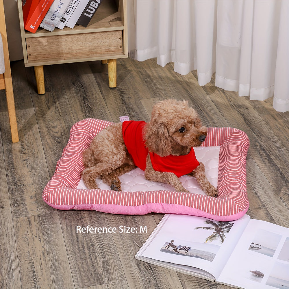 Dog Summer Cooling Pad for Small Dogs Ice Sliky Fiber Fabric Dog Bed Cat Summer Cooling Pad Available in 4 Seasons Spring, Summer, Autumn and Winter