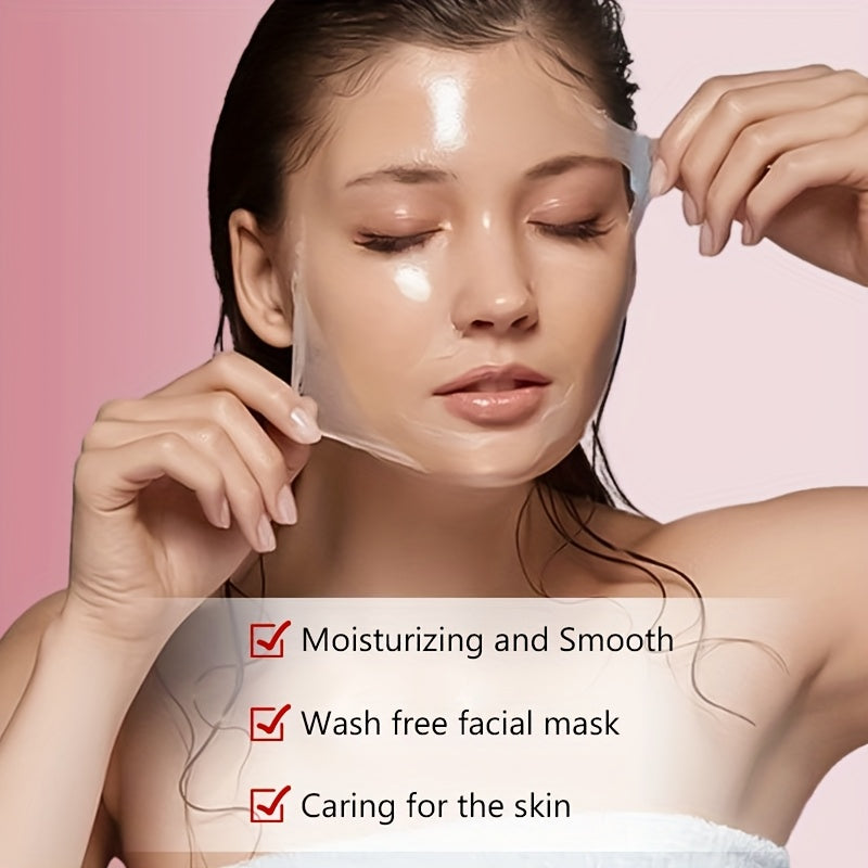 Five min hydratio, 1.764oz collagen biotin day and night facial mask, containing collagen and biotin, face masks Light Beige care, face mask hydrating, 72h lasting moisturizing, men, women, low sensitivity, Especially suitabl