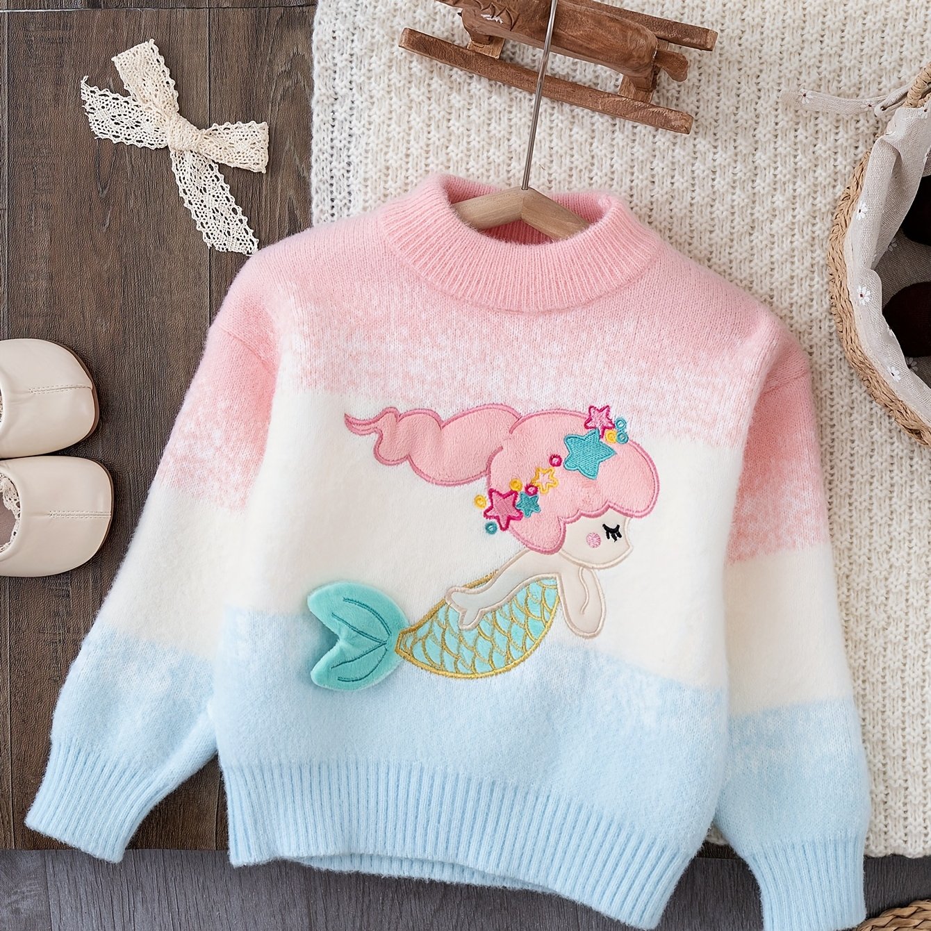 Girls' Fashion Mermaid Sweate