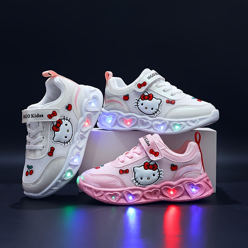 Girls' Glow-In-The-Dark Sneakers with Lights