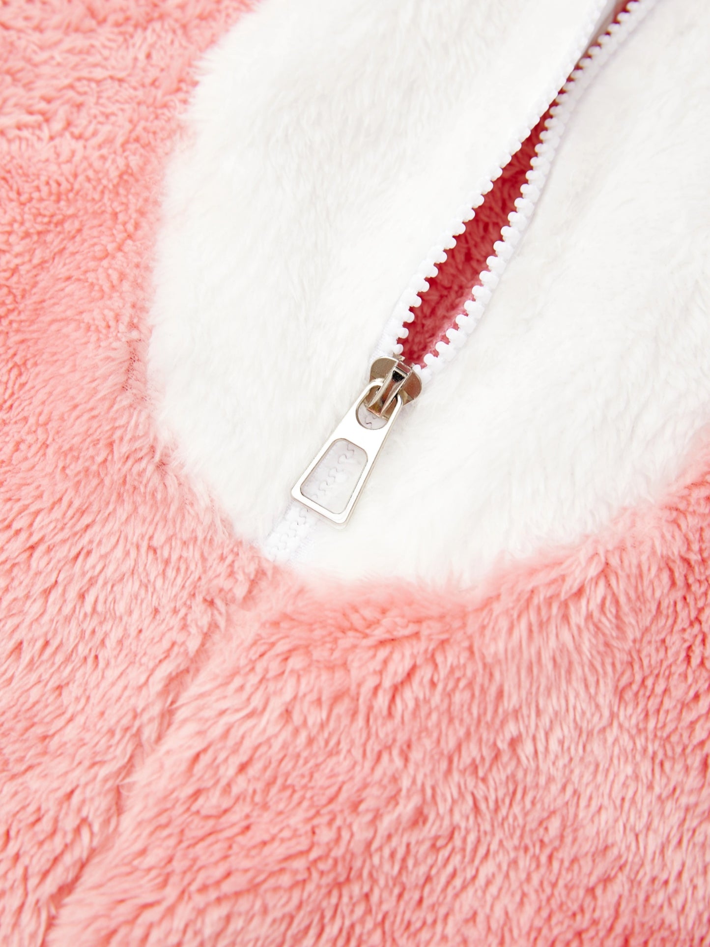 Pink Polar Bear Hooded Romper for Girls | Casual Knit Polyester, Long Sleeve, Loose Fit, Fall/Winter Sleepwear | Playful Design, Winter Sleepwear, Polar Bear Accessories