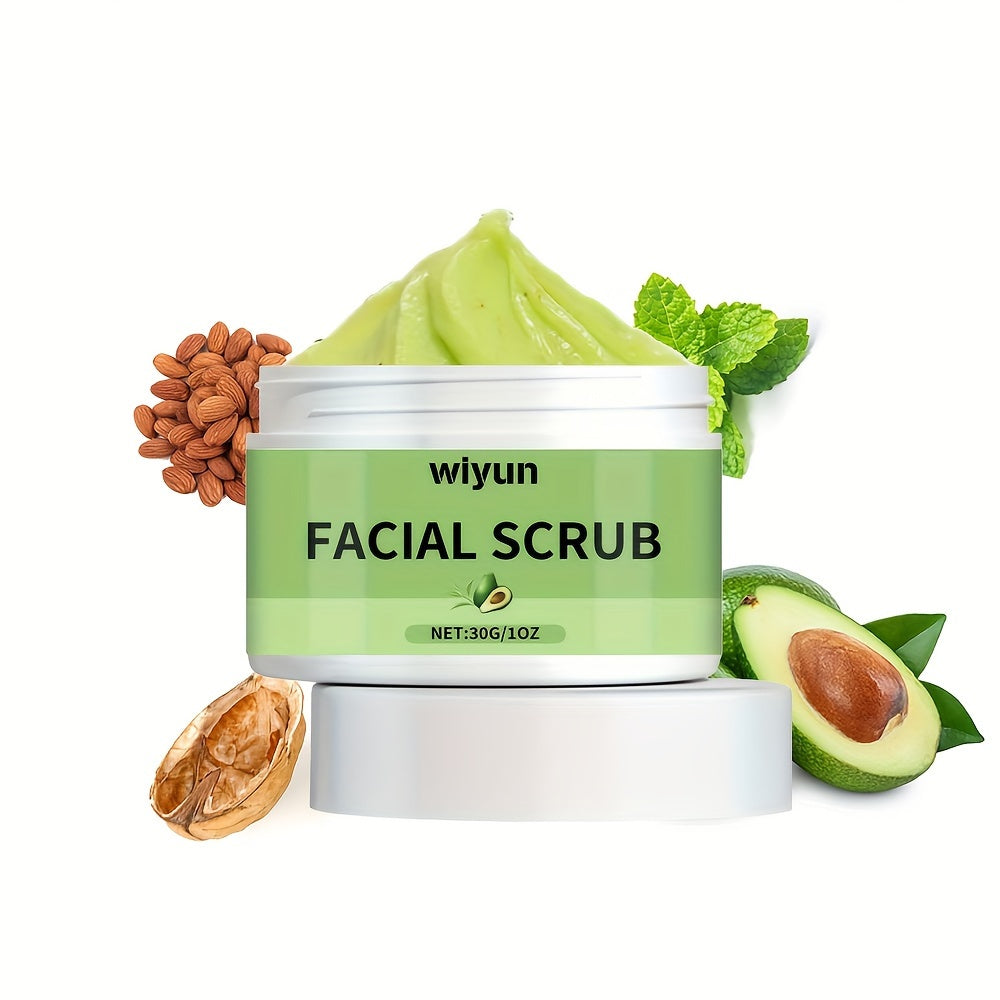 Avocado Walnut Facial Scrub for Deep Gentle Cleansing