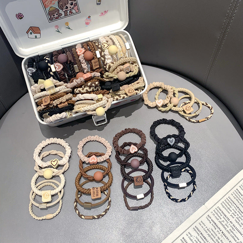 20pcs Hair Ties for Women - Cute and Sweet Bracelet Design, Non-Damaging Elastic Band Suitable for Fine/ Thick Hair, Ideal for Ponytails and Exercise