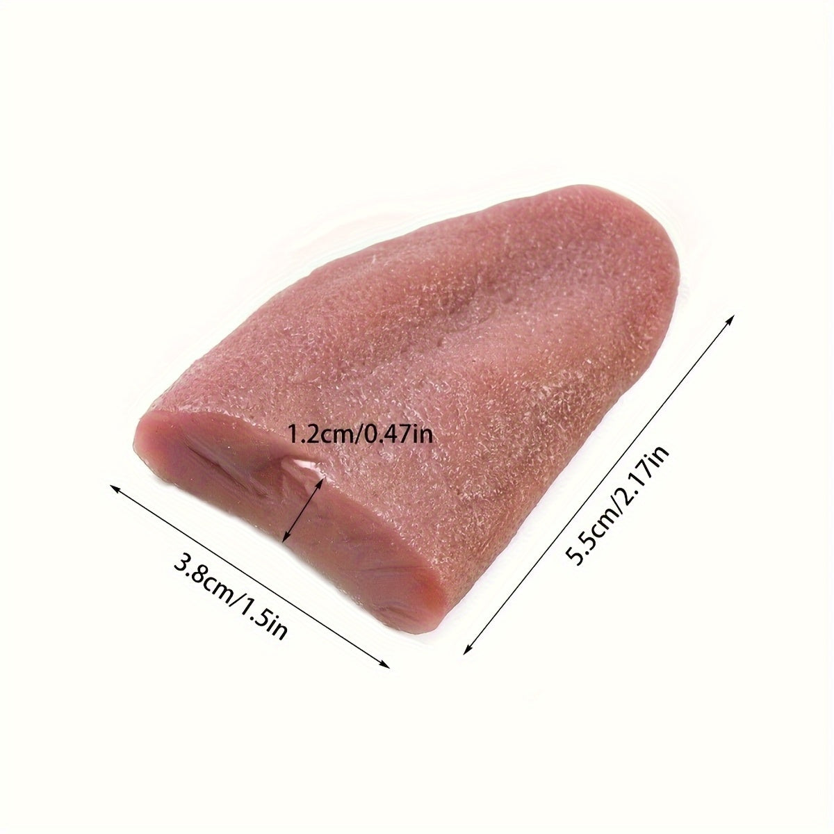 1pc Realistic Fake Tongue, Silicone, for Pranks and Party Favors, Adult Novelty, No Electricity Needed, Featherless - Ideal for Halloween, Easter, Birthdays & More