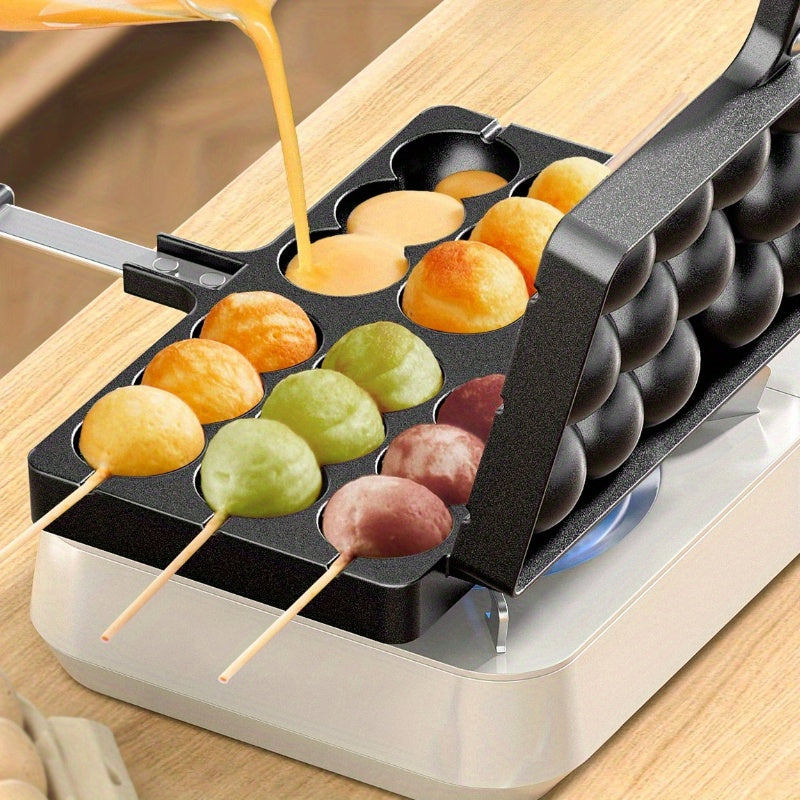 [Heavy-Duty Waffle Maker] Heavy-Duty Commercial & Home Egg Waffle Maker .