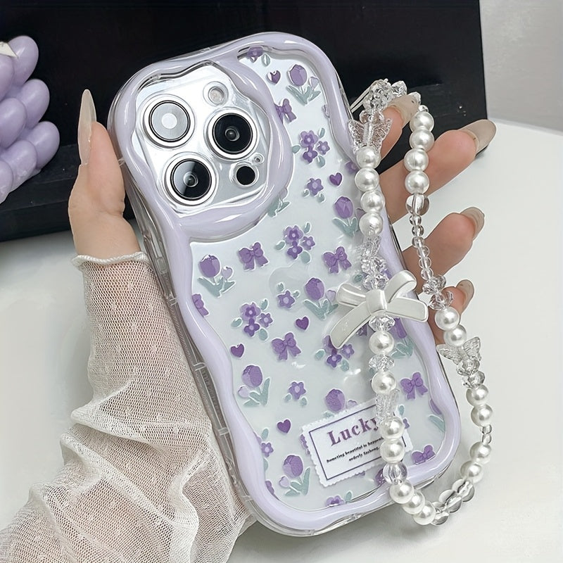 [Stylish Phone Case] Apple Series Shockproof Phone Case | Stylish, Thick, Unique Design, Cute Print with Lanyard Chain for 111213141516promax series A05/A15/A25/A35/A55/S23/S24Ultra/S25Ultra