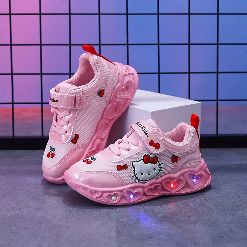Girls' Glow-In-The-Dark Sneakers with Lights