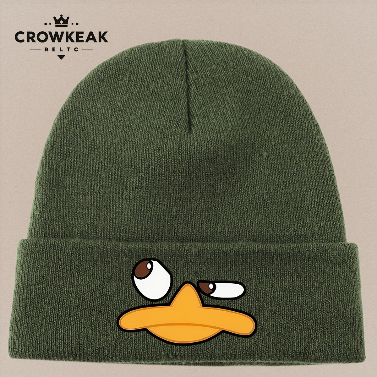 Angry Duck Face Winter Beanie Hat