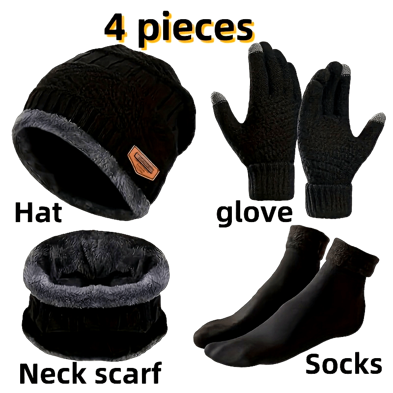 4pcs Winter Warmth Survival Set