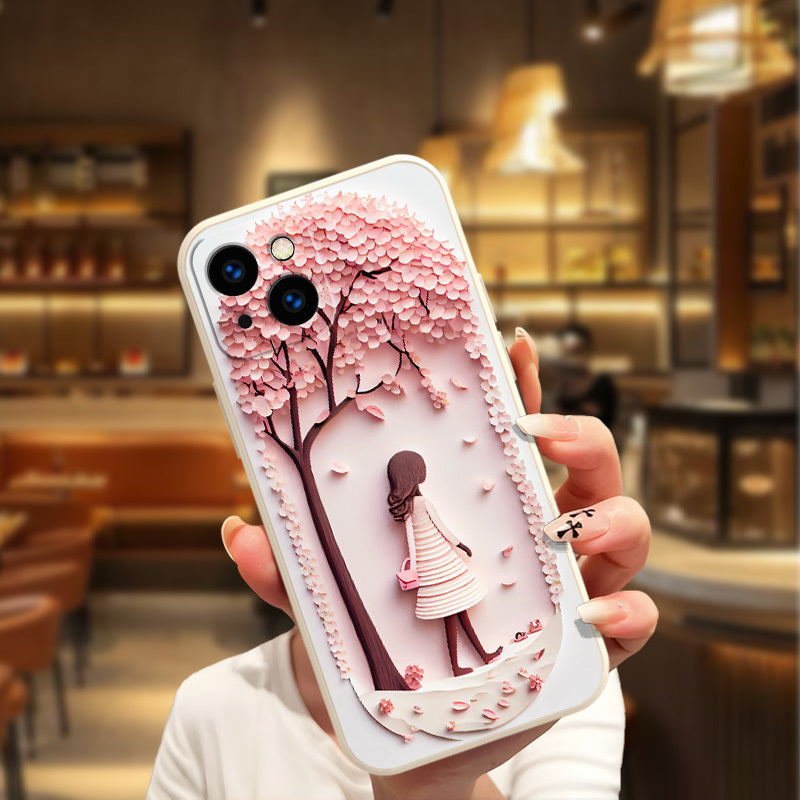 Mobile Phone Case for iPhone 16ProMax/16Pro/16Plus/16/15ProMax/15Pro/15Plus/15/14ProMax/14Pro/14Plus/14/13ProMax/13Pro/13/12ProMax/12Pro/12/11ProMax/11Pro/11 White Soft Shell Fashionable Personality Holiday Gift -EF0059