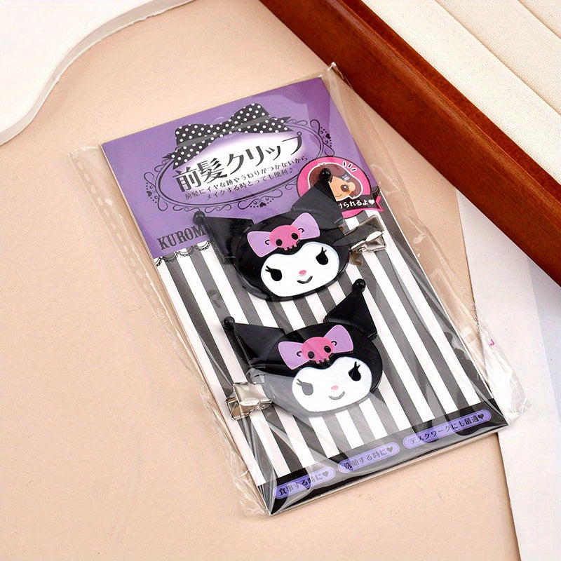 KT Cat Hairpin Bangs Side Clip Melody Cinnamon Dog Traceless Hairpin with Drill Hairpin