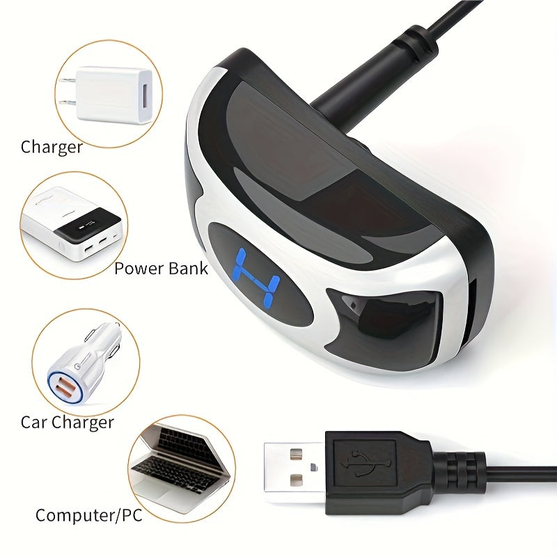 Dog Bark Collar - Rechargeable Smart Anti Barking Collar for Dogs - No Shock Bark Collar for Medium/Large Dogs - Anti Bark Collar for Dogs with 3 Sensitivity Levels
