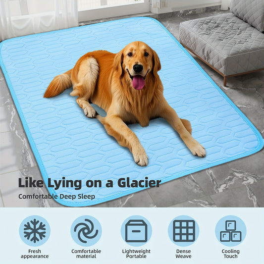 [2025 UPGRADED ICE-COOl MODEL] Summer Pet Cooling Mat Pad And Sleeping Pad Bed for Cat & Dog - Sweat Absorbent Surface - Keeps your pets cool and comfortable all summer long - Suitable for Small, Medium, and Large Cats & Dogs