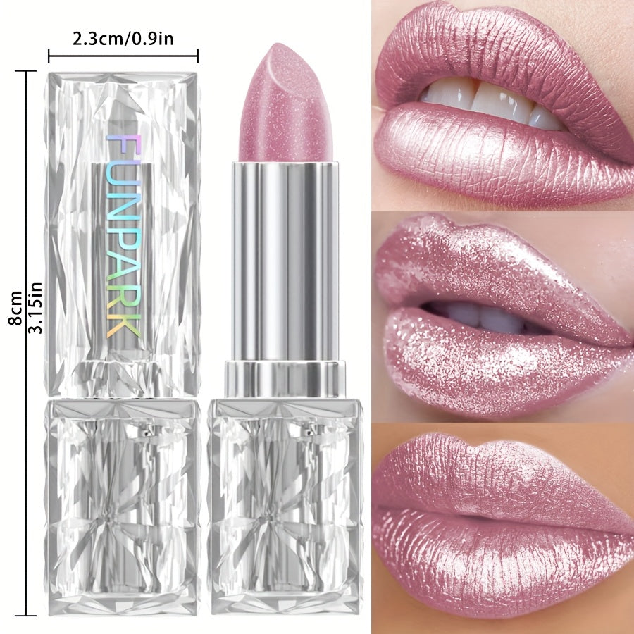 Pearlescent, Sparkle, Lipstick for Women, Lightness, Lipstick Waterproof Long, Lipstick 24 Hours .