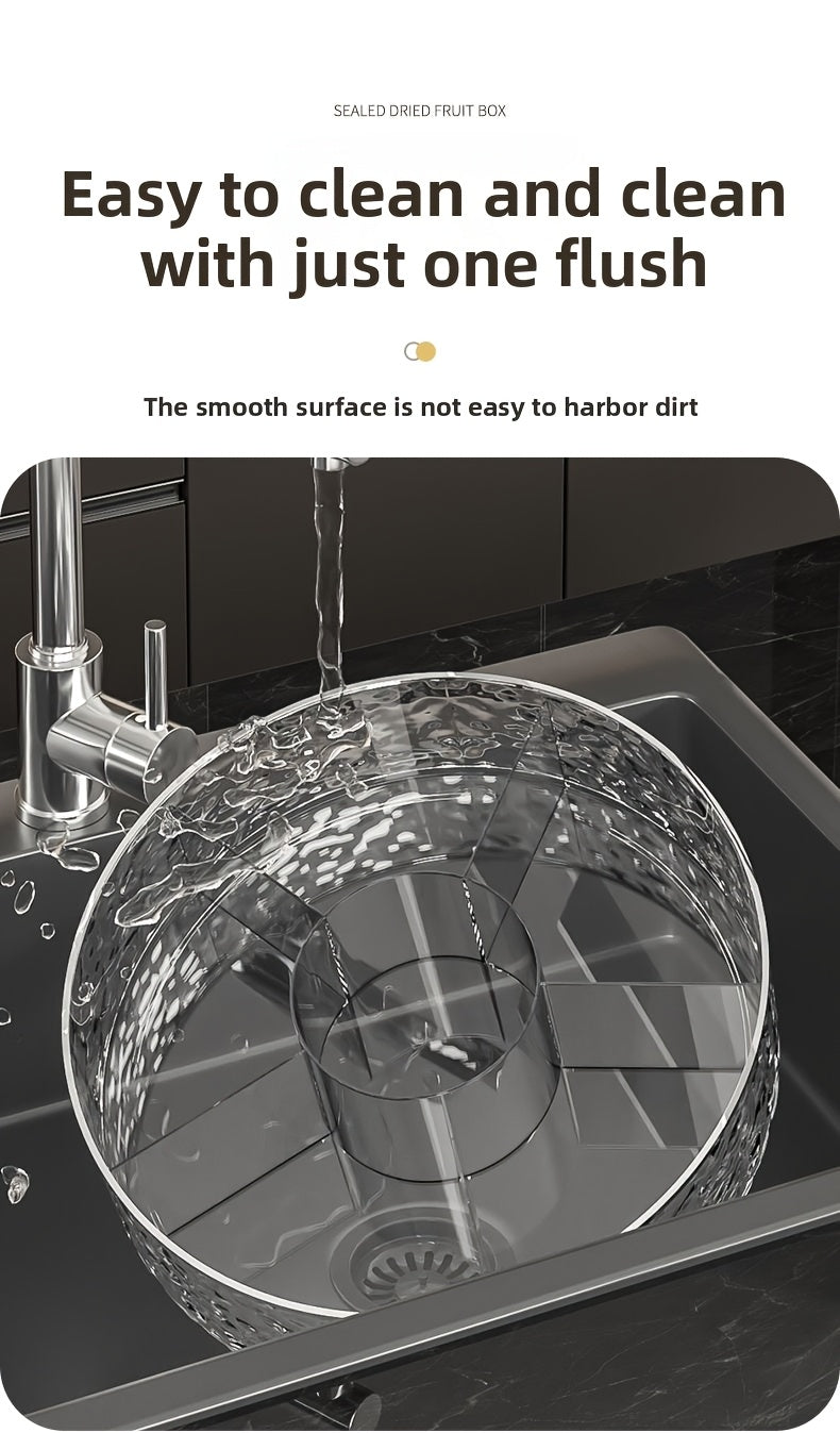 Double-layer design with two color choices. Premium Compartment Snack Tray".