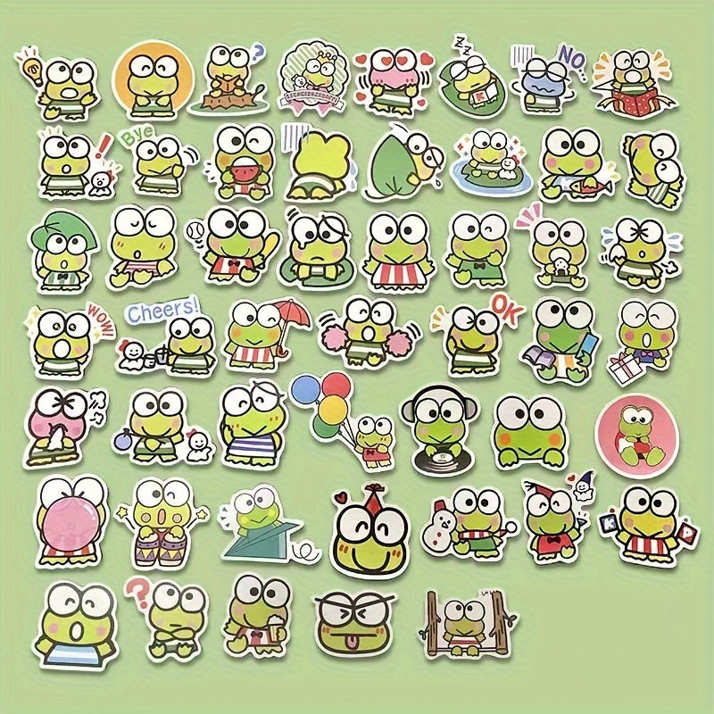 50 PCS Sanrio Kawaii Sticker Collection Deluxe - Vibrant, Waterproof, Laptop-Friendly Stickers Featuring Adorable Kuromi, Cinnamoroll & Friends - Perfect for Customizing Phones, Luggage, Water Bottles, Journals and More!