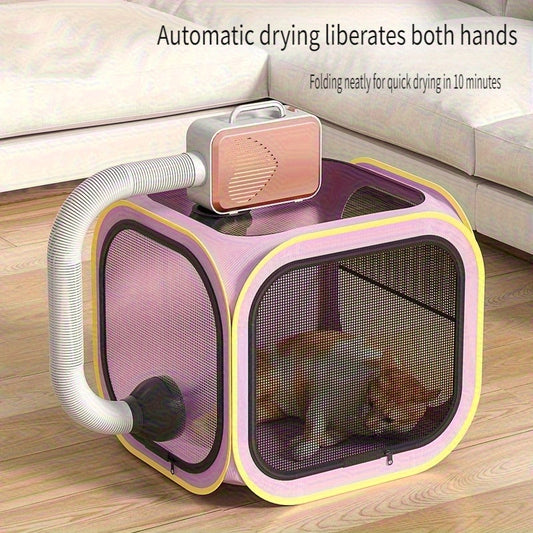 1pc Pet Drying Box Cat Bathing Blow Dry Artifact Small Dog Special Hair Drying Bag Home Water Blow Dryer Pet Bag Drying Bathing Hair Drying Tent Cat Box Blowable Foldabl