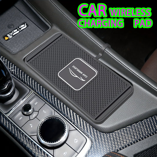 15W Fast Wireless Charging Pad for Car Use, Suitable for Soft Rubber Mats in Vehicles, Slim And Compatible with Qi Devices. This Car Wireless Charger Is Designed for Iphone 16, 15, 14, 13, 12, 11, And Samsung 15W Car Phone Ch