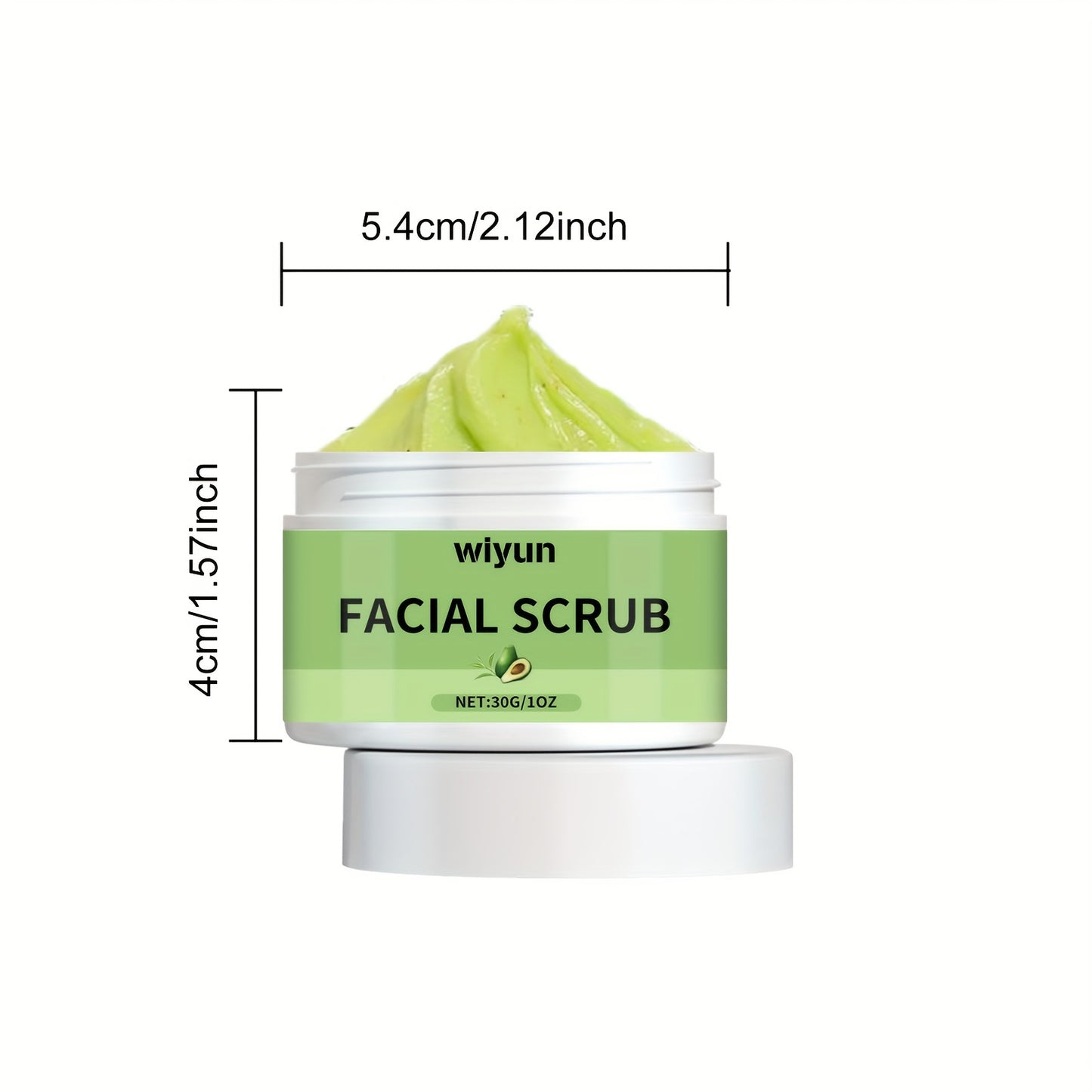 Avocado Walnut Facial Scrub for Deep Gentle Cleansing