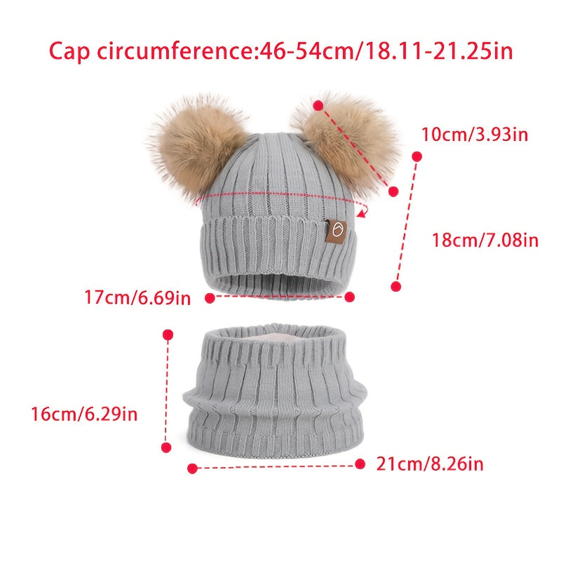 2pcs Winter Knit Set