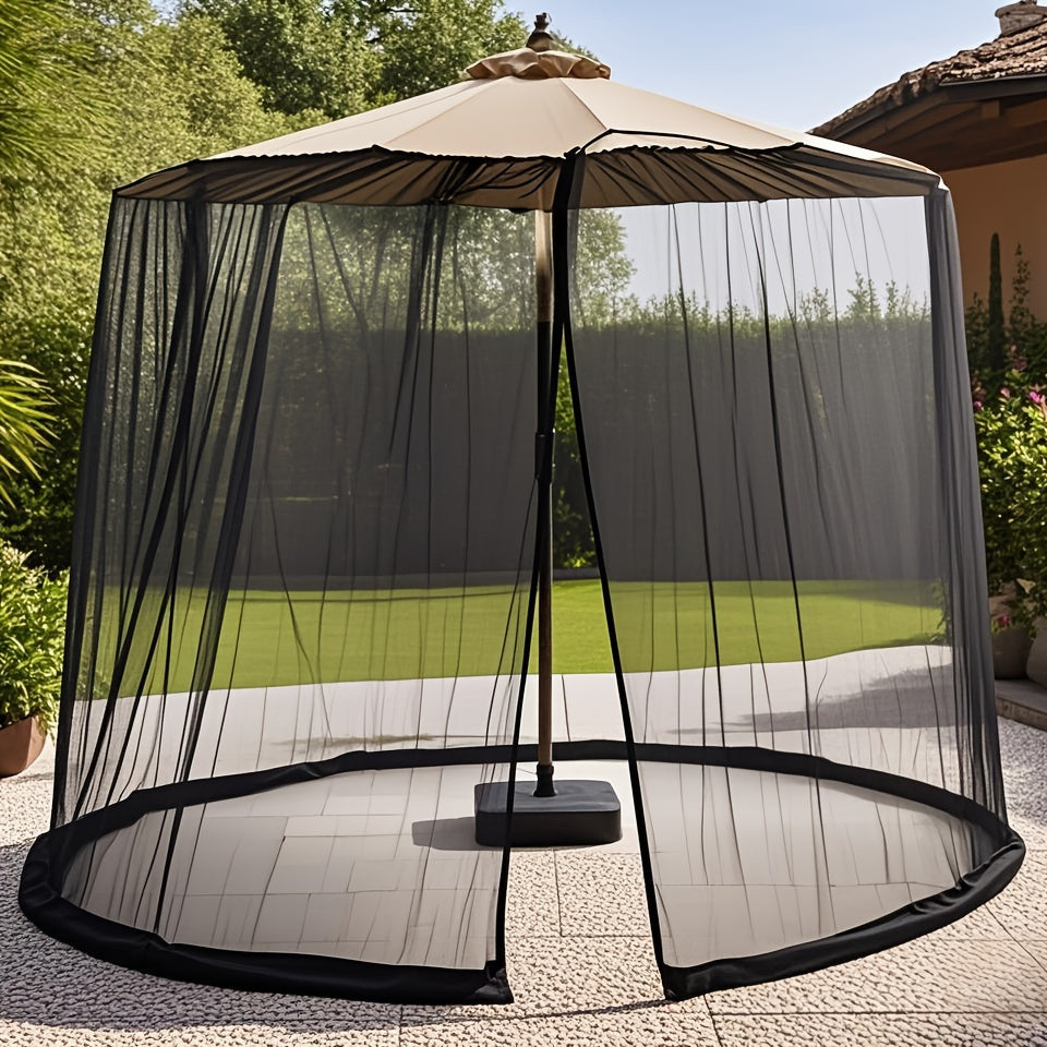 Green Outdoor Mosquito Net with Heavy Water Pipe Base - Durable Polyester, Zipper Single Door, Easy Installation for Beach, Garden, and Camping, Camping Essentials|Elegant Outdoor Setting|Durable Outdoor Netting, Mosquito Net
