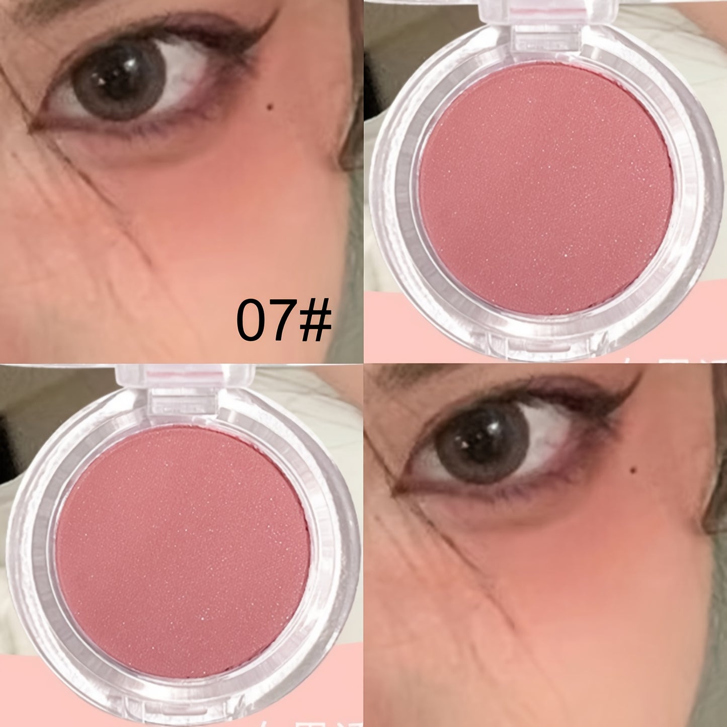 8 Shades Matte Blush Powder - Lightweight, Low Saturation, Buildable Coverage, Water-Resistant - Perfect for Valentine's Day & Birthday Gifts