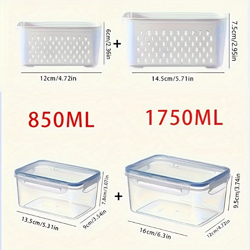 Airtight Food Storage Containers – 4pcs Stackable Set