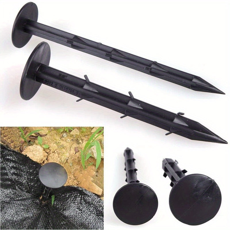 30pcs Durable Plastic Garden Stakes for Securing Sunshade Netting, Weed Barrier Fabric, and Lawn Covers – Ideal for Orchards, Farms, and Greenhouses, Farmland Accessories | Pointed End Stakes | Durable Plastic Stakes, Garde
