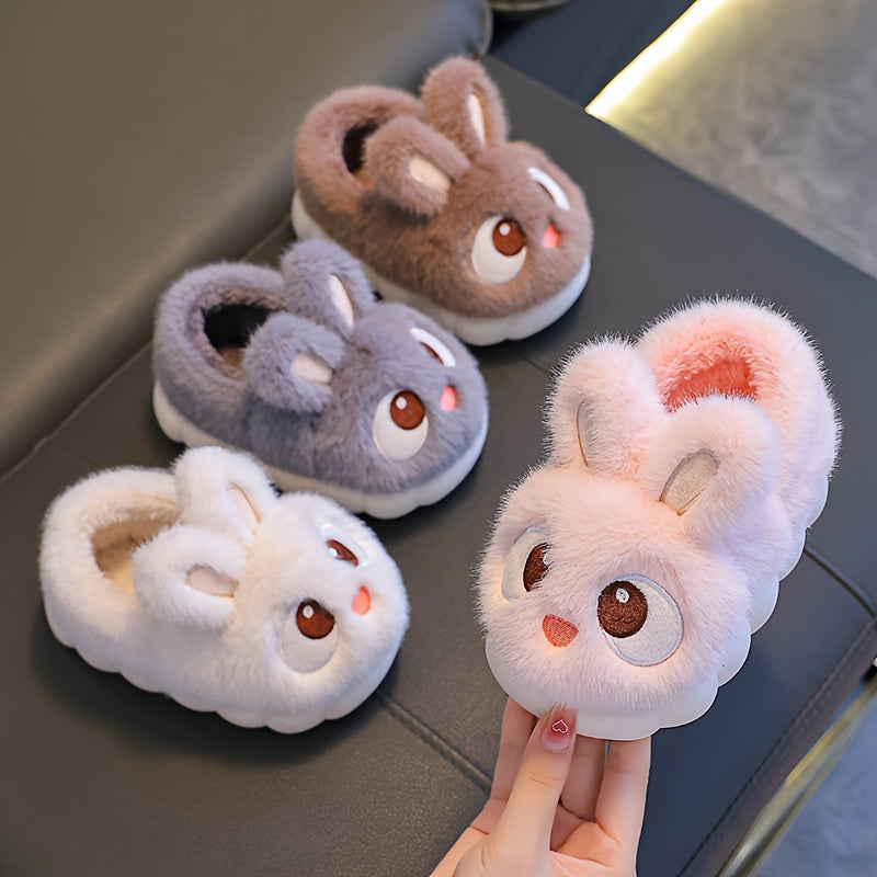 1 Pair Youngsters' Plush Bunny Slippers