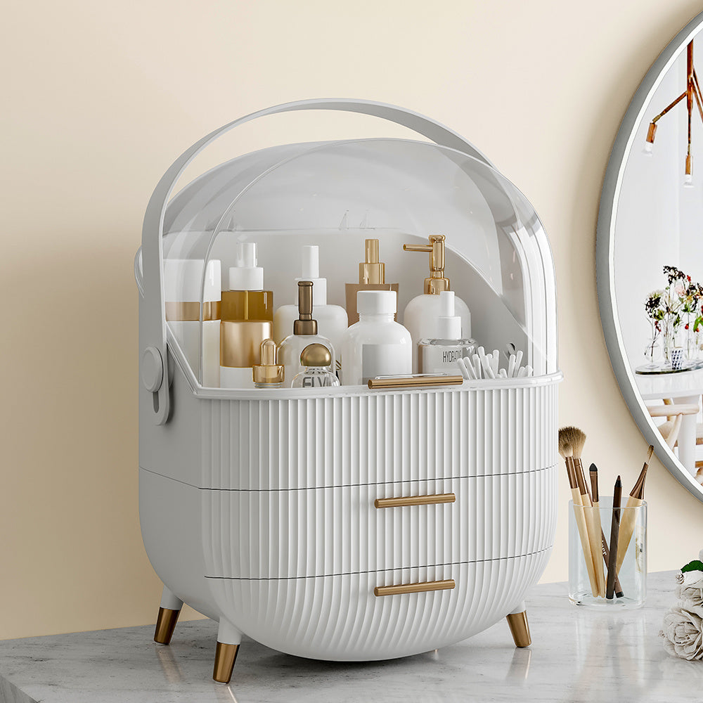 Multi-Function Make Up Case Dustproof Cosmetic Storage Box,