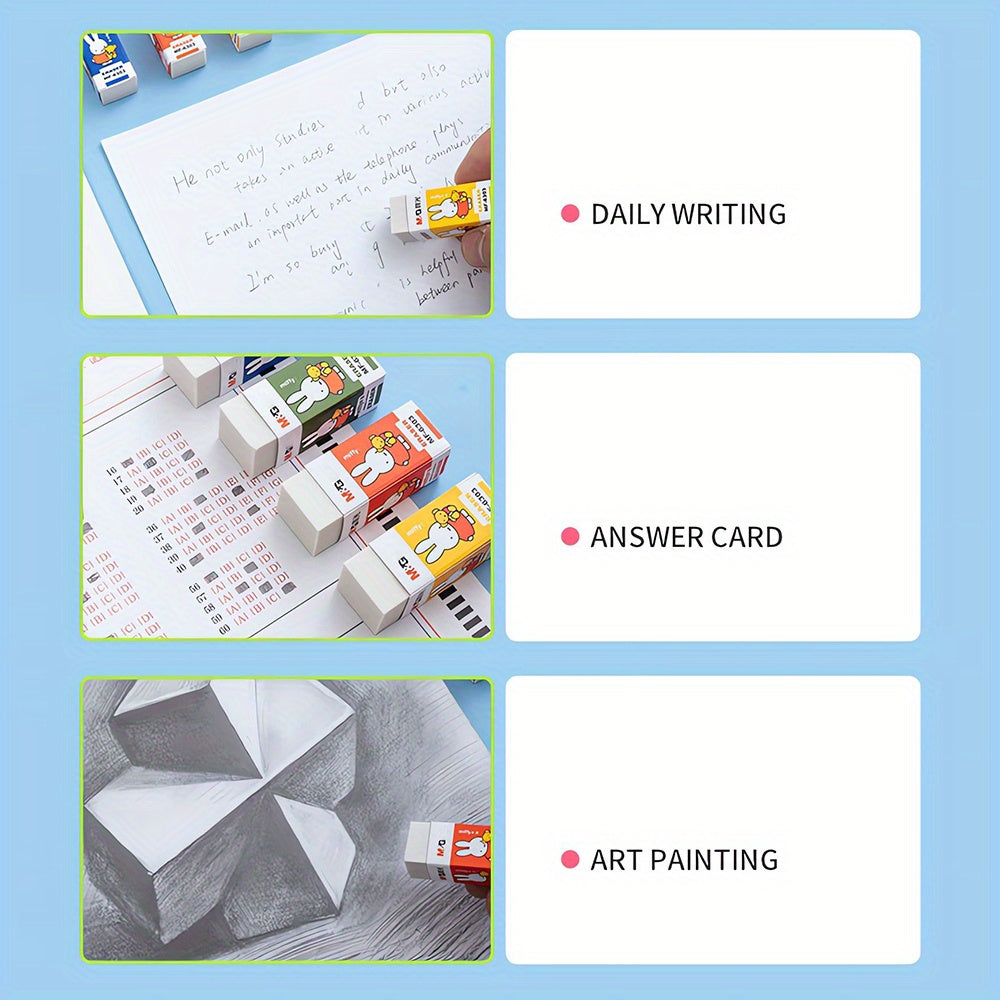 1pc Eraser for Exam and Drawing, Clean Erasing No Trace, Random Color, Student Stationery School Supplies by M&G