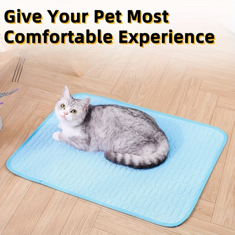 [2025 UPGRADED ICE-COOl MODEL] Summer Pet Cooling Mat Pad And Sleeping Pad Bed for Cat & Dog - Sweat Absorbent Surface - Keeps your pets cool and comfortable all summer long - Suitable for Small, Medium, and Large Cats & Dogs