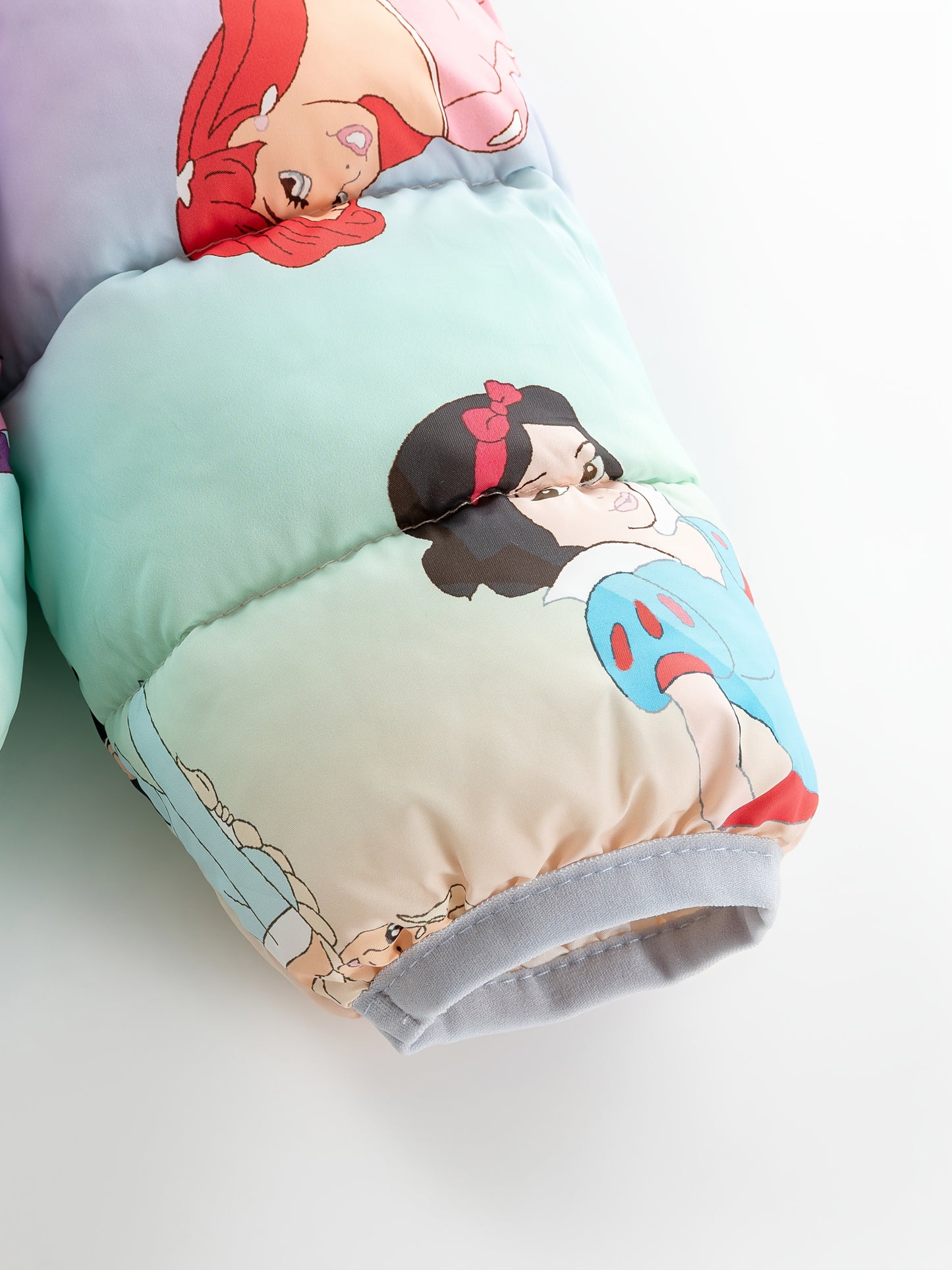Disney Princess Cartoon Print Kids Winter Jacket