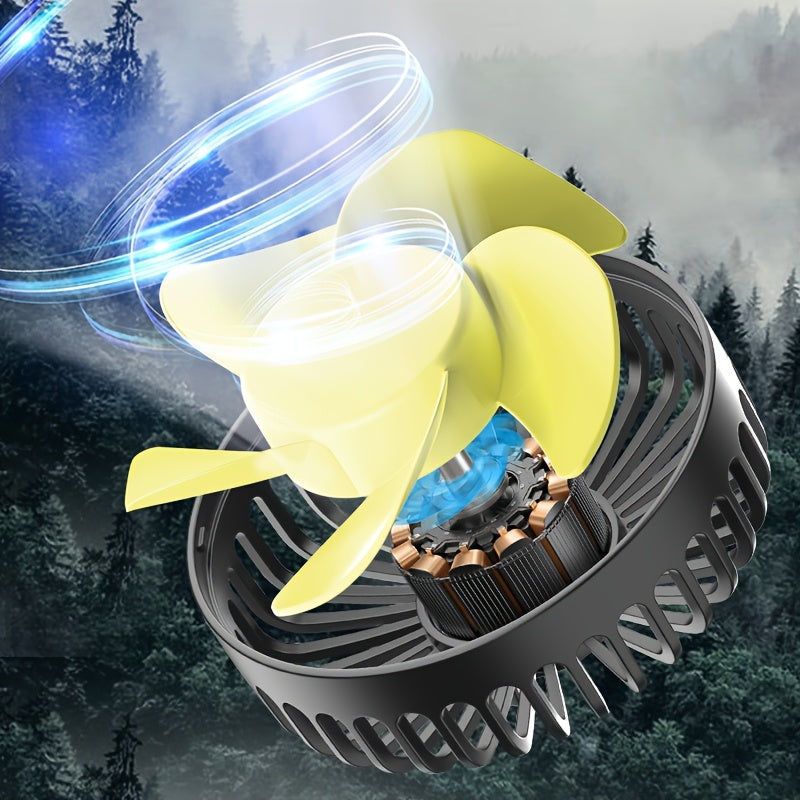 Premium Dual-Head Car Fan with USB Interface