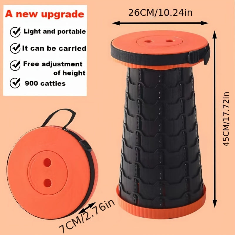 1pc Ultra-Lightweight Portable Folding Stool - Durable & Easy-to-Carry for Camping, Hiking, Fishing Adventures - Perfect Outdoor seating Solution