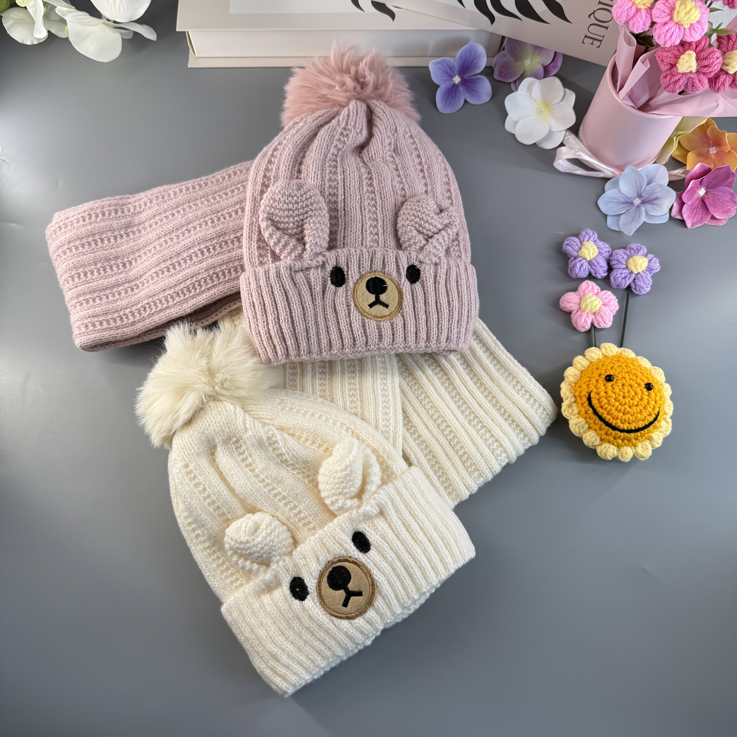 Unisex Winter Hat and Scarf Set