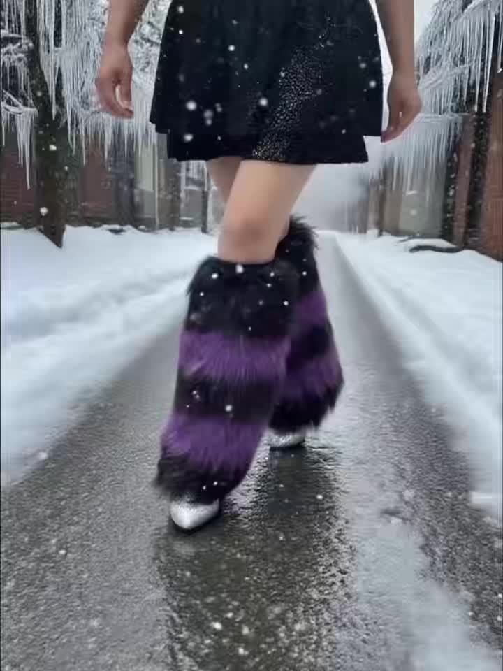 1 Pair of Autumn-Winter Snowscape