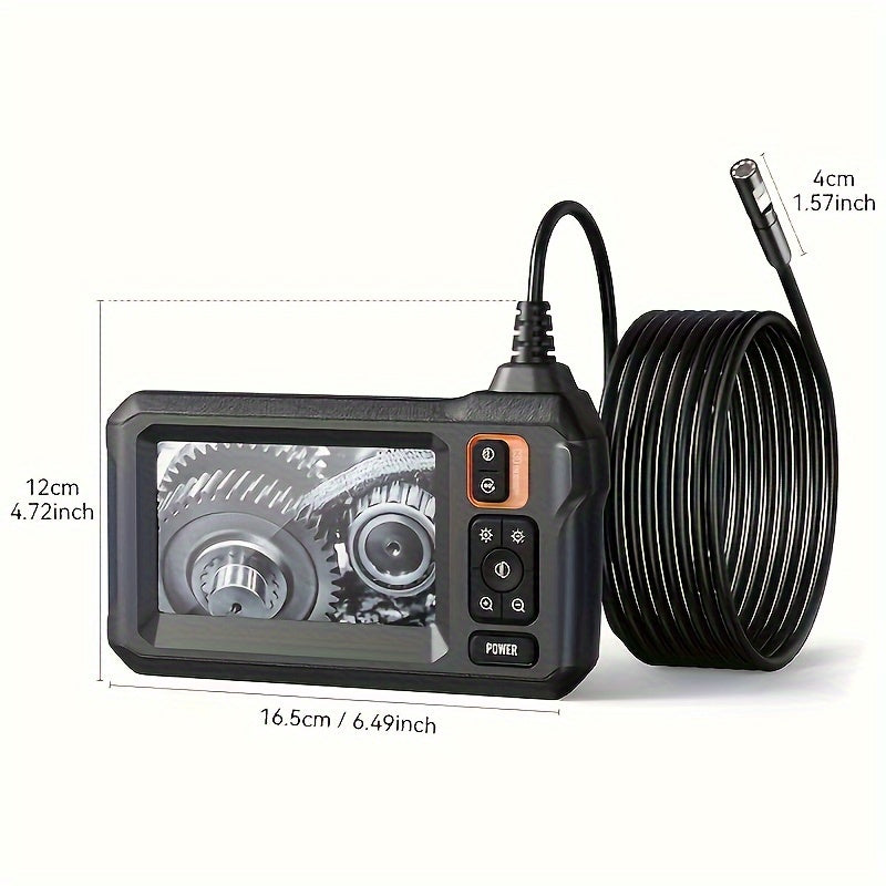 4.3in LCD Screen Industrial Endoscope 8mm Dual/ Single Lens, Endoscope Camera, Auto Repair Plumbing House Auxiliary,