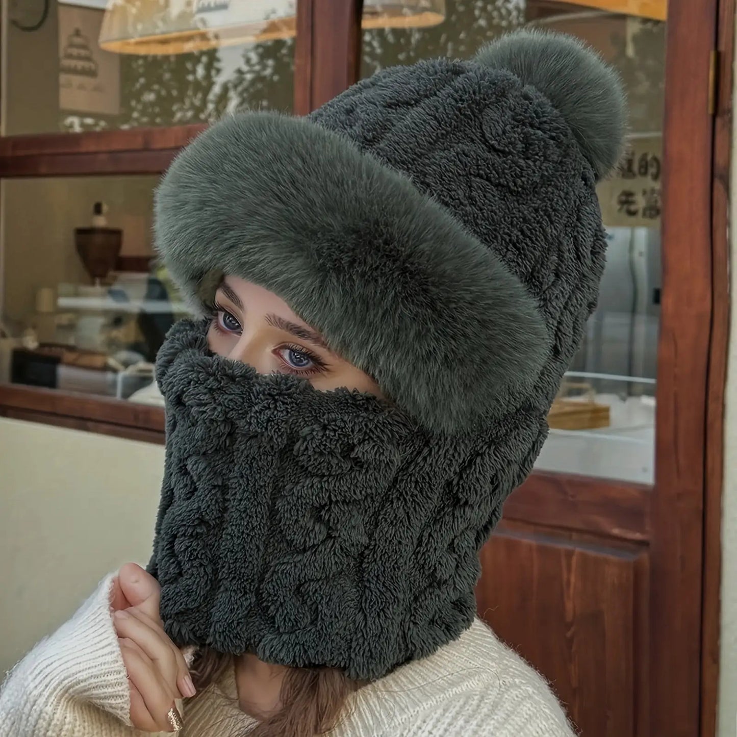 Winter Fleece-Lined Ear Warmer Hat
