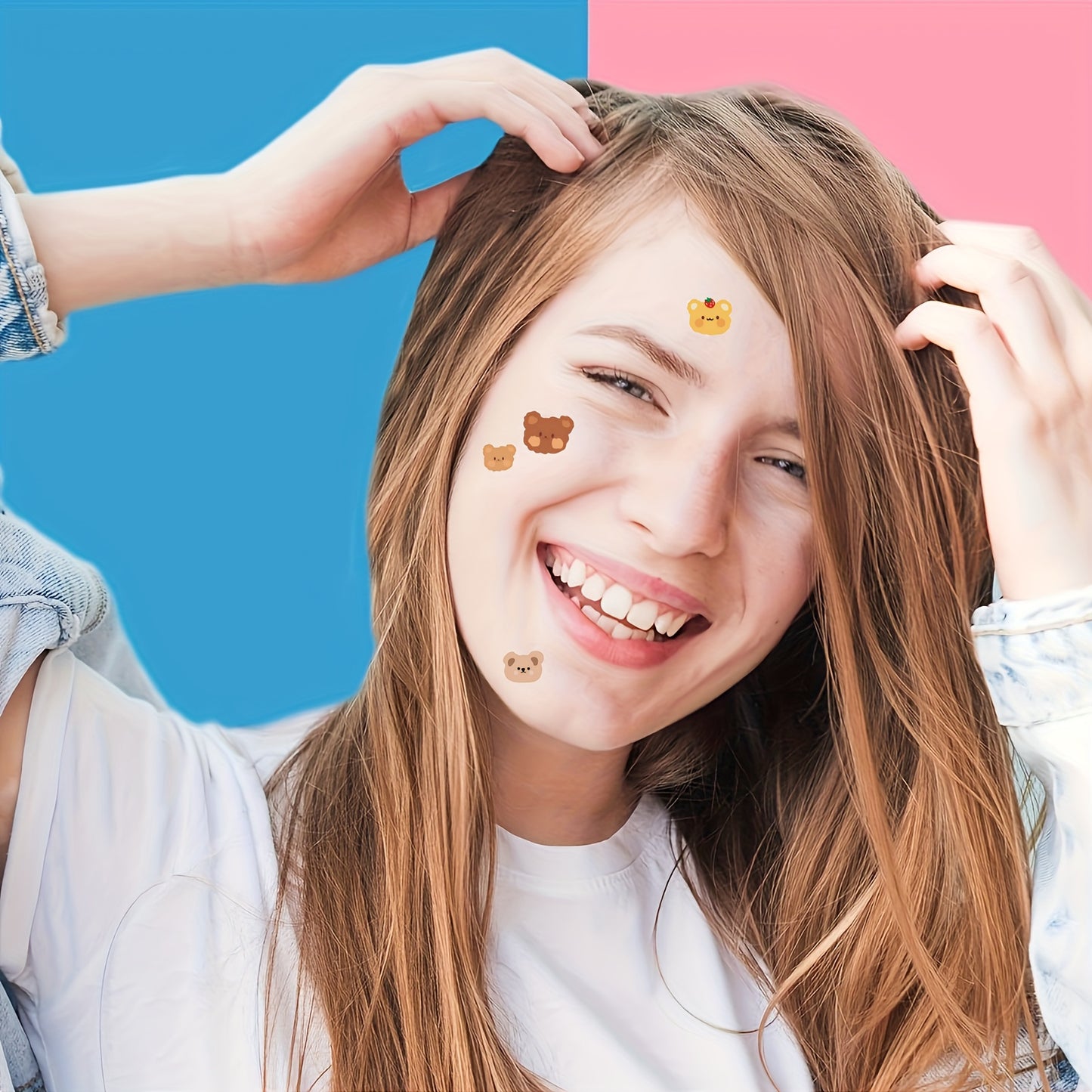 60pcs Acne Patches Designed to Conceal Blemishes And Imperfections, Featuring Adorable Bear Designs, Perfect As Holiday Gifts.