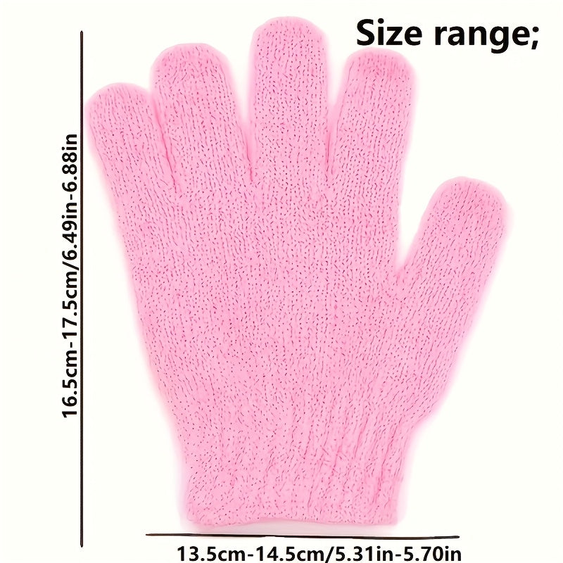 10pcs Exfoliating Shower Gloves, Mix And Match Multicolor,