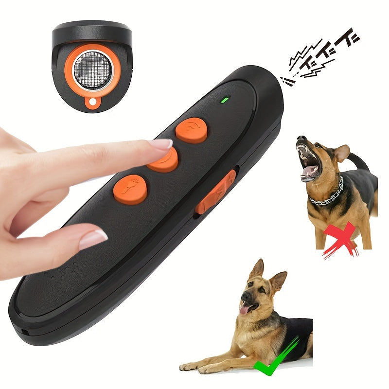 Ultrasonic Dog Bark Deterrent, Dog Barking Device, Gentle And Effective, Indoor/Outdoor Training And 3 Modes