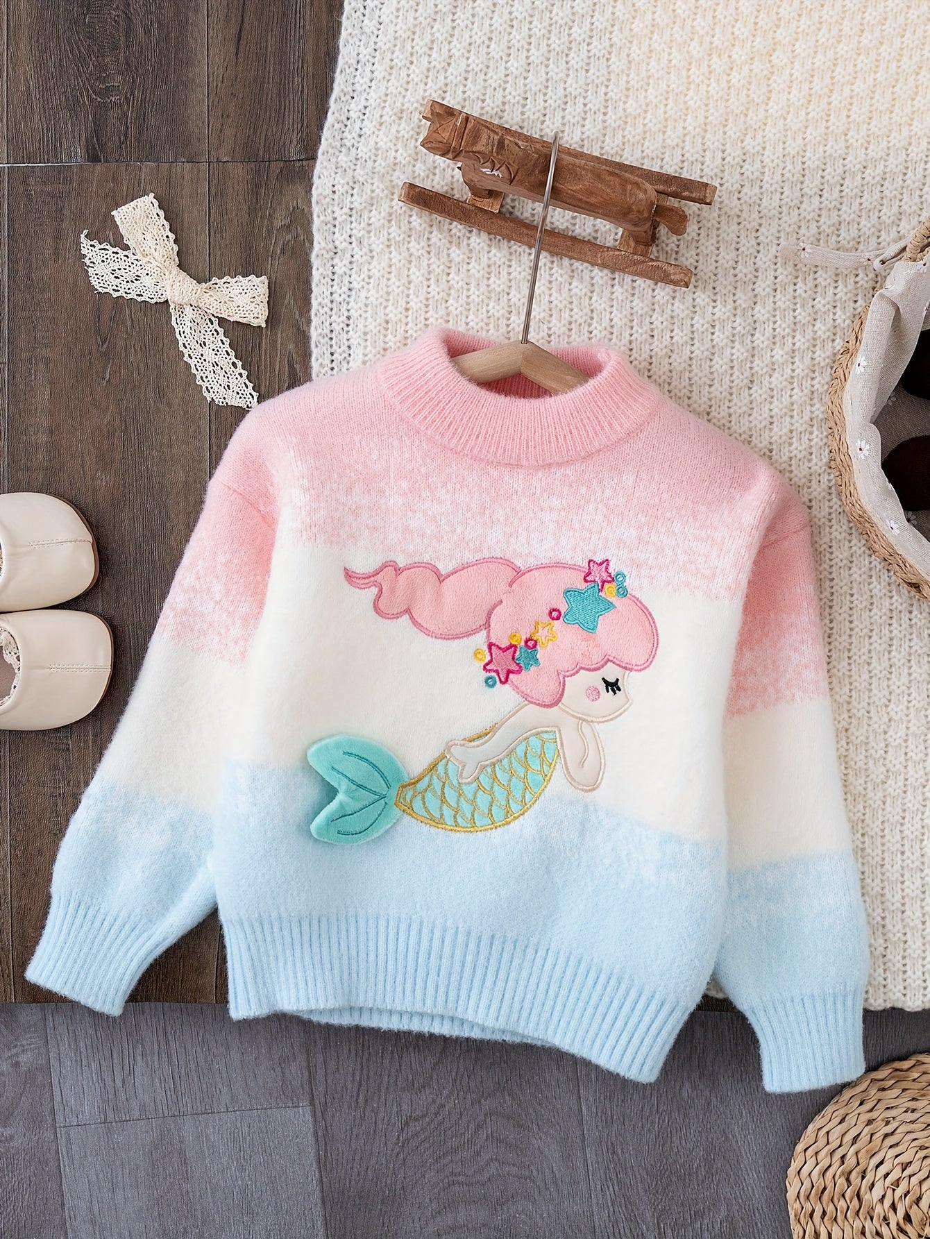 Girls' Fashion Mermaid Sweate