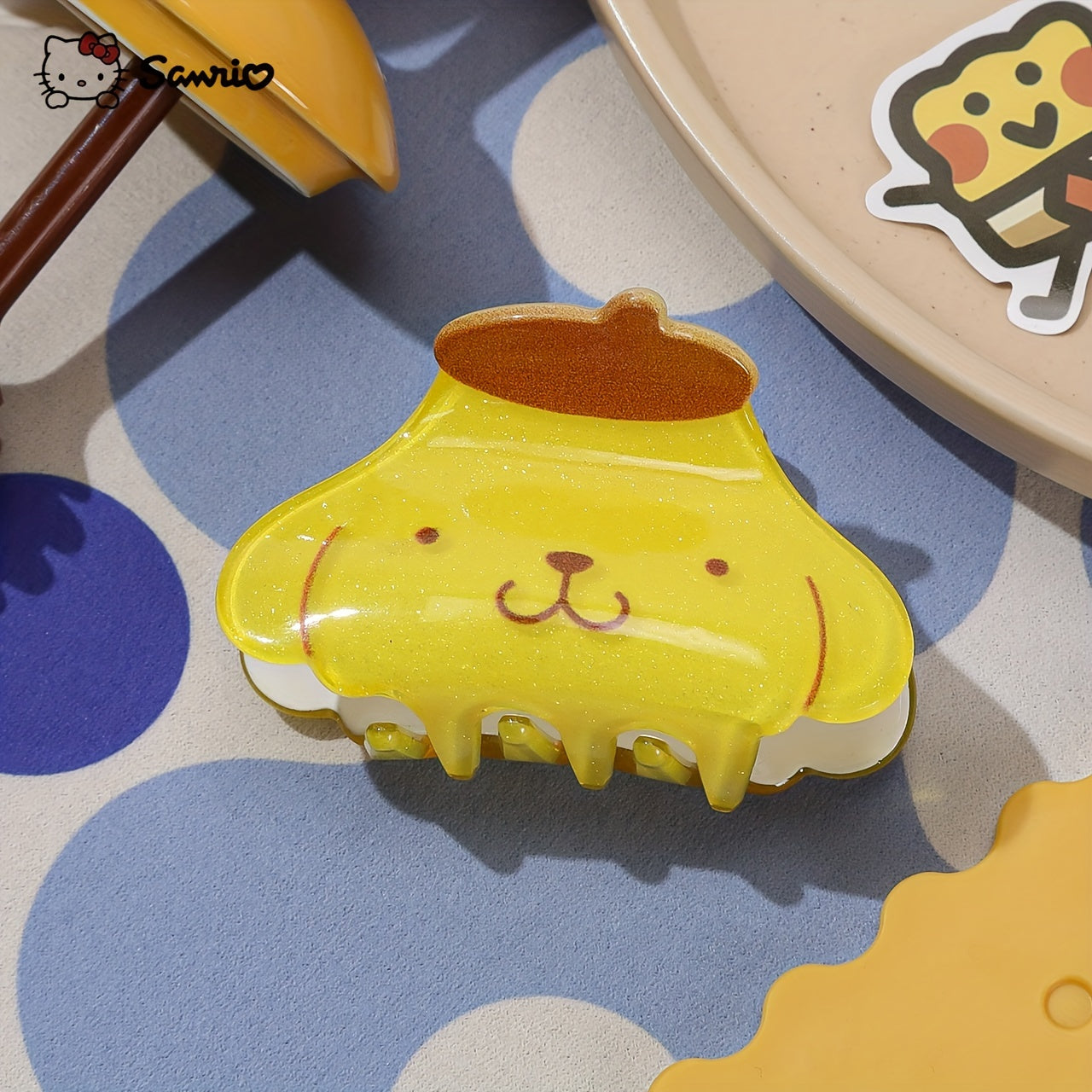 6pcs Sanrio's Hello Kitty and Friends 3D Hair Clip - Cute Cat, Dark Beauty, Melody Design - Acrylic Hair Clip Suitable for Birthday Gifts, Family, Friends, and Classmates, Cute Hair Accessories