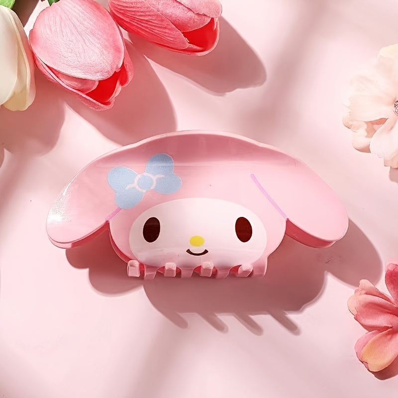 Sanrio Hello Kitty & Friends 3D Hair Claws - Cute, Acrylic Hair Clips for Kuromi, Melody Fans - Perfect Birthday Gifts