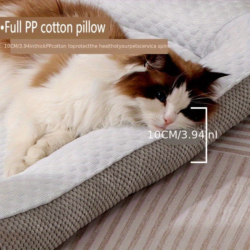 Cooling Ice Fabric Pet Bed for Small & Medium Dogs & Cats - Removable Washable Summer Cooling Pad, Breathable Non-Electric Comfort for Hot Weather, Indoor Pet Rest | Cozy Pet Bed | Functional Pet Accessory