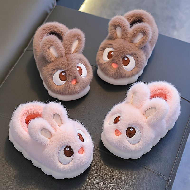 1 Pair Youngsters' Plush Bunny Slippers