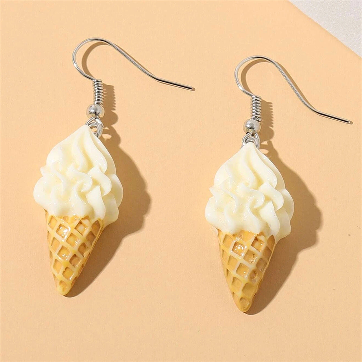 Imitation Ice Cream Resin Drop Dangle Earrings Food Design Accessories For Women Party Jewelry